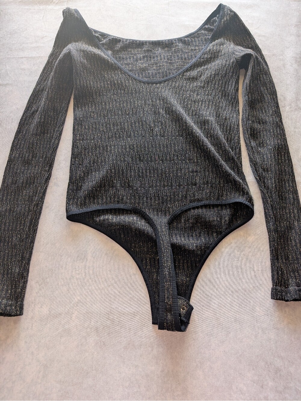 Intimately Free People Bodysuit Black Gold M/L - Picture 3 of 6